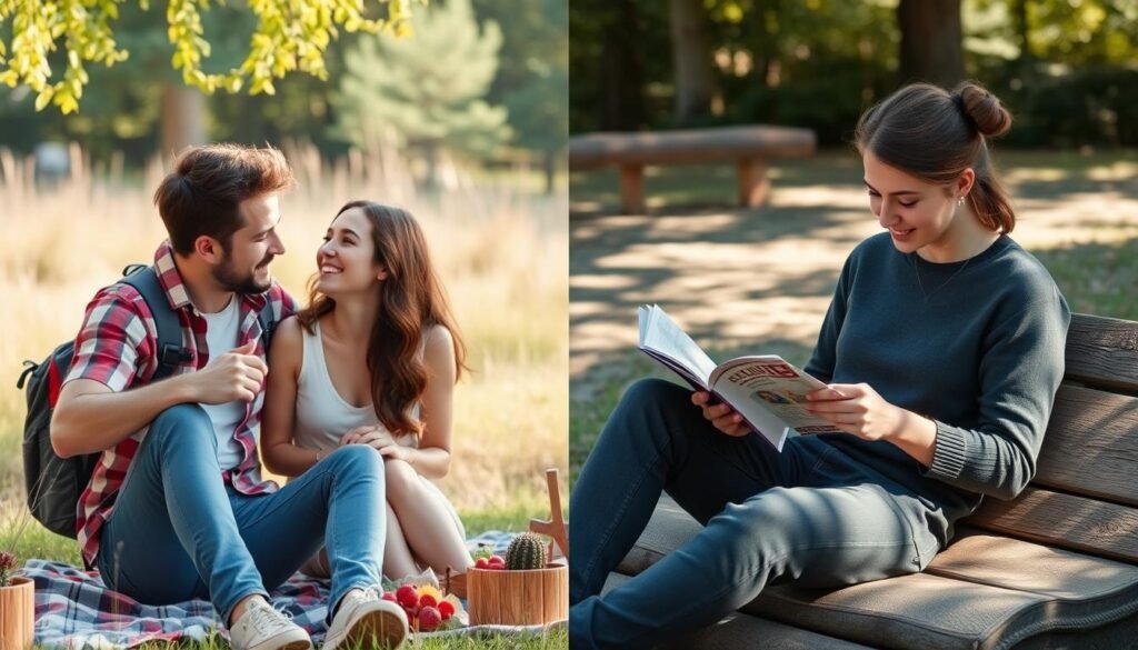 Equilibrio entre vida personal y tiempo en pareja