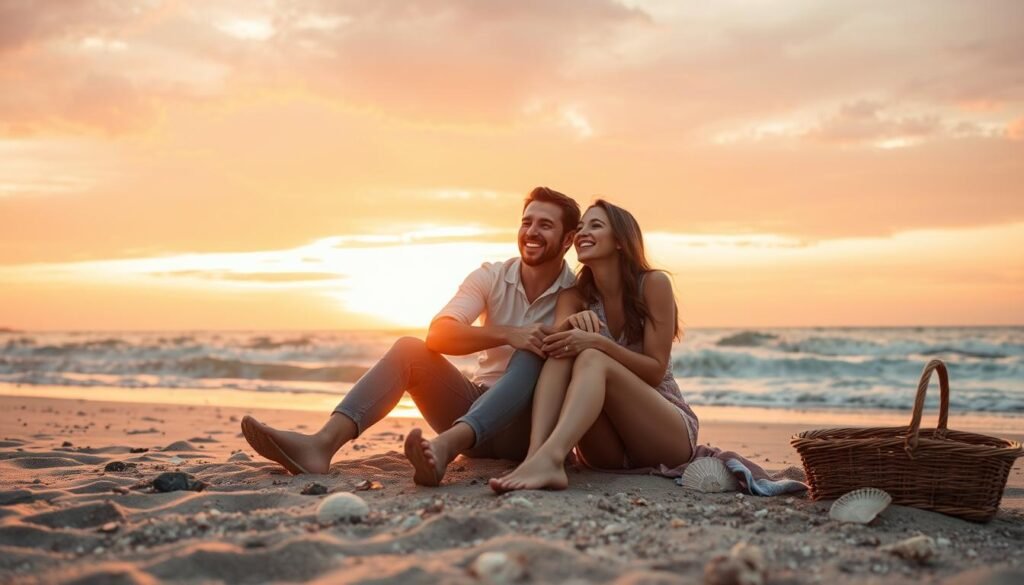 Pareja disfrutando tiempo juntos