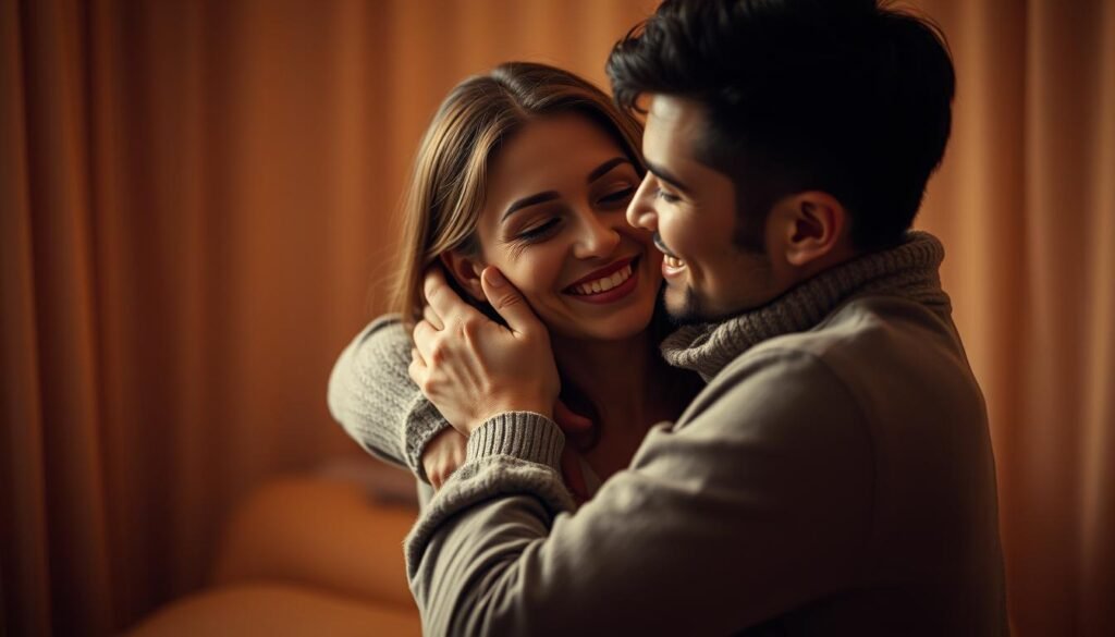 Gestos de afecto en pareja