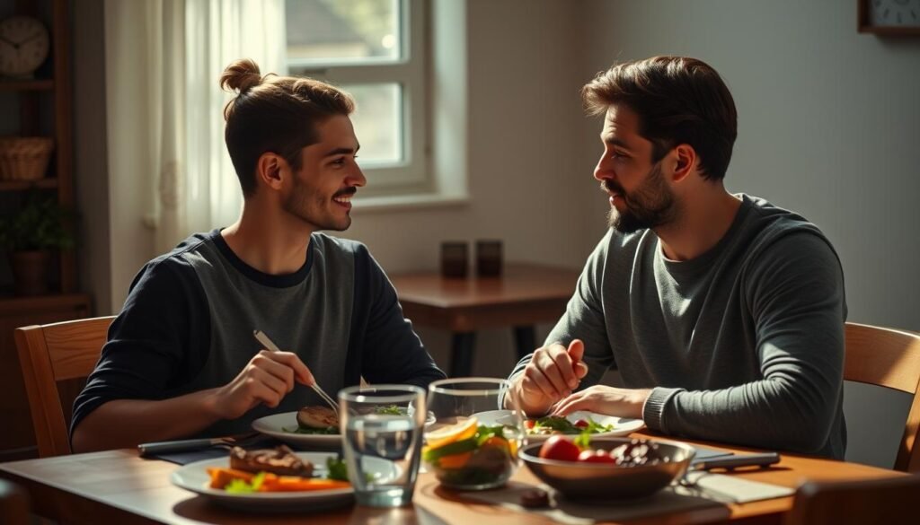 Comunicación en parejas con dietas diferentes