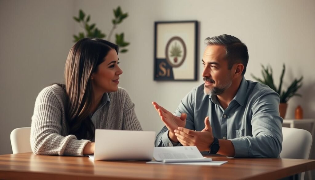 Discusiones financieras en pareja